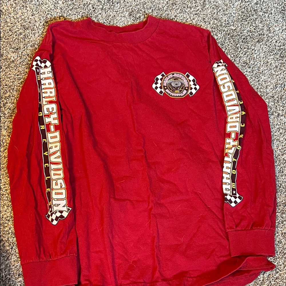 Harley-Davidson Red Graphic Long Sleeve